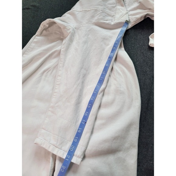 Vintage 80s All That Jazz‎ Midi Dress Tailored White Ruched Waist Button Up XS/S - Picture 16 of 16